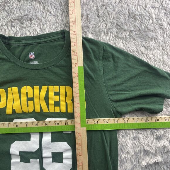 Green Bay Packers Shirt Youth Large Green Yellow White Darnell Savage Jr NFL - Picture 5 of 8